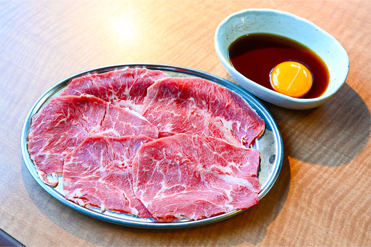 炙りミスジ　卵ダレ